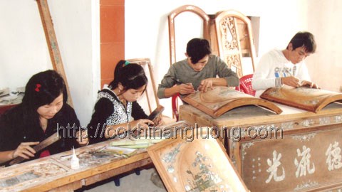Nghề sản xuất đồ gỗ mỹ nghệ ở Hải Minh